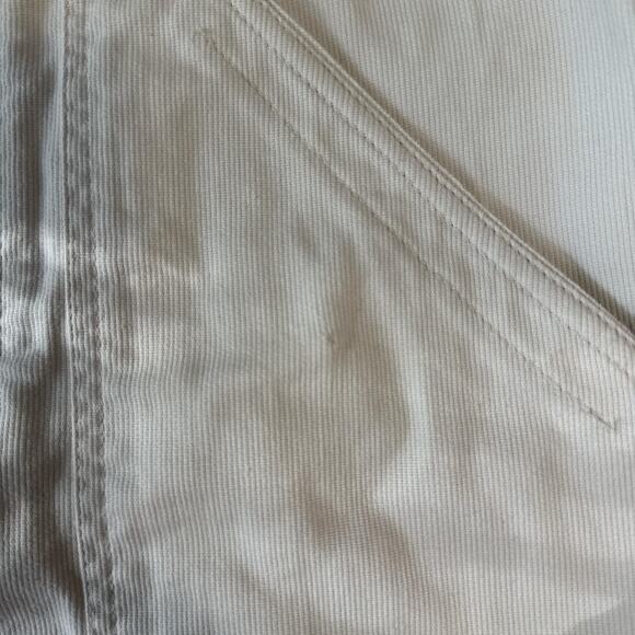 nanette lepore cream corduroy mini skirt utility pockets size 2 - Picture 7 of 7